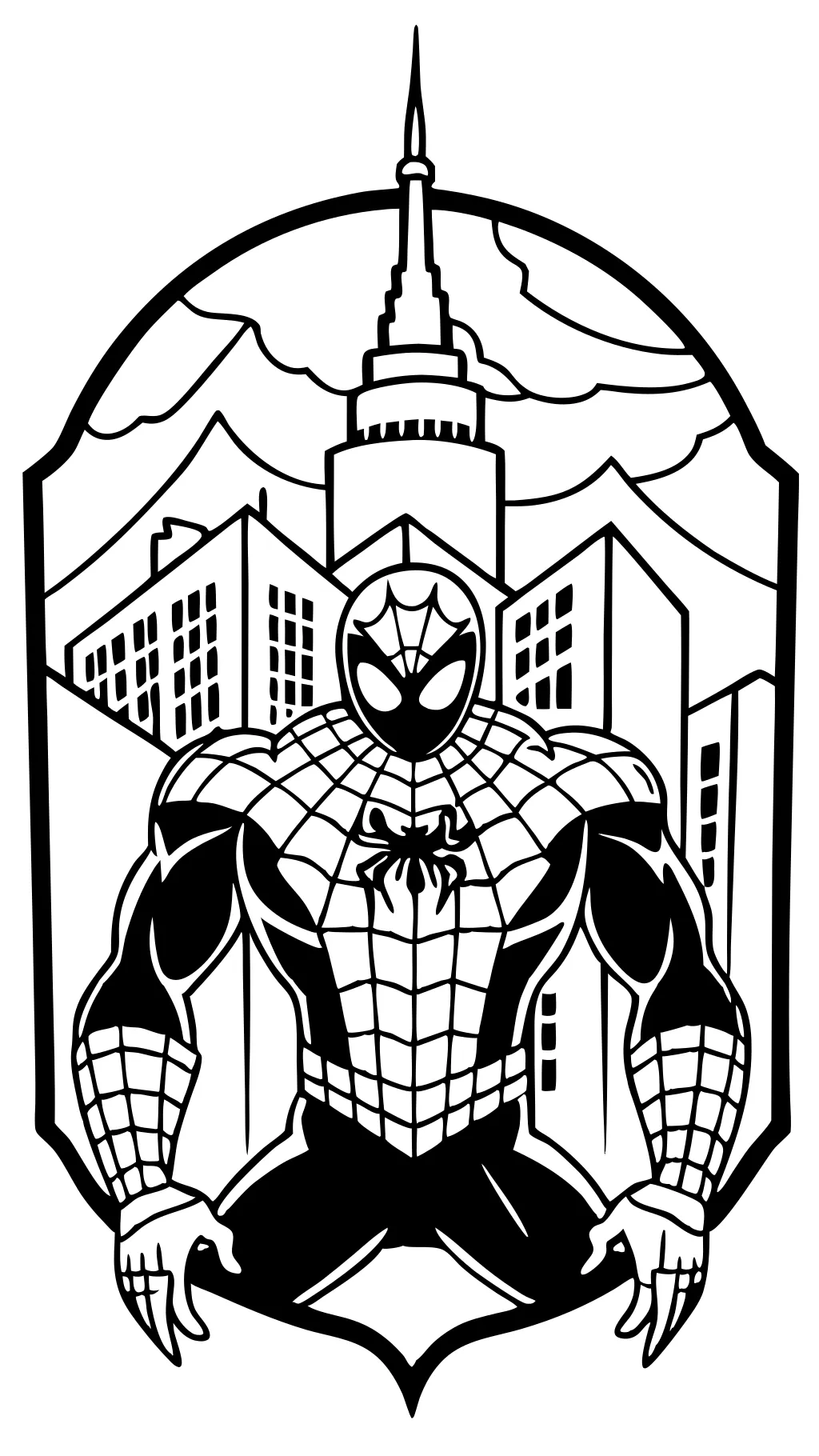 Páginas para colorear gratis Spiderman